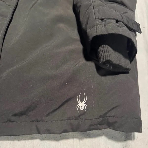 Spyder Men's Dark Coat with Logo - Image 2
