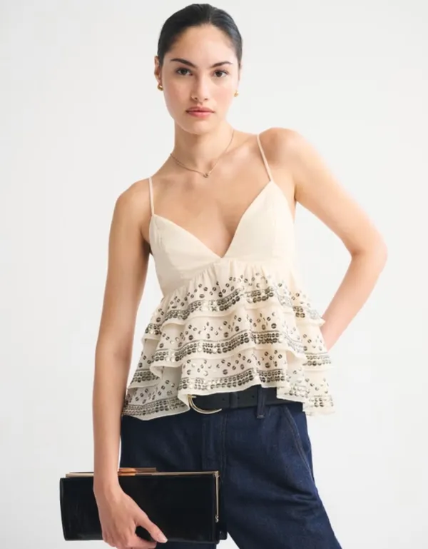 Abercrombie Sequin Tiered Cami - Image 5