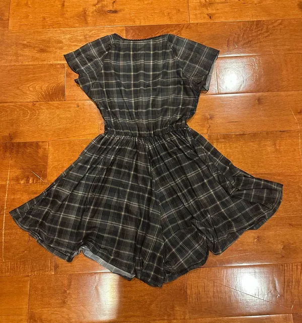 Micas Plaid Romper - Image 2
