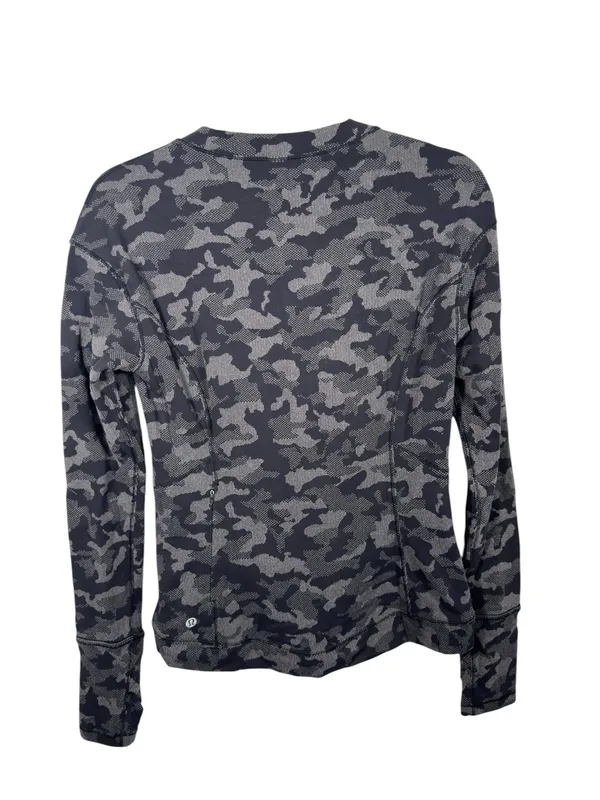 Lululemon Close to Crossing Long Sleeve Rulu‎ 8 Heritage Camo Black Gray - Image 4