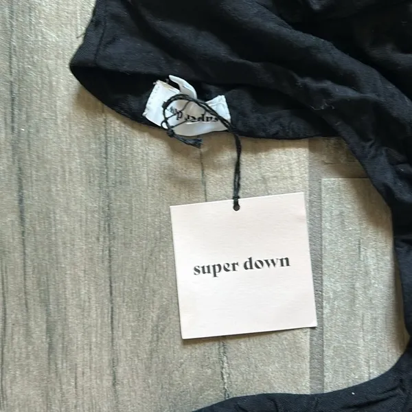 Superdown black long sleeve crop top - Image 3