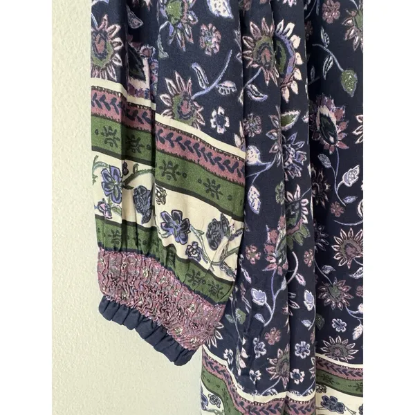 NWT Natural Life Dara Blue Floral Mini Dress Size Small - Image 6