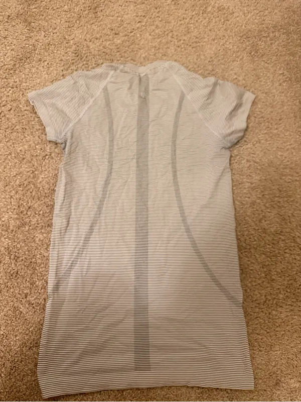 lululemon athletica Striped Swiftly Tech in Black and White - Image 2