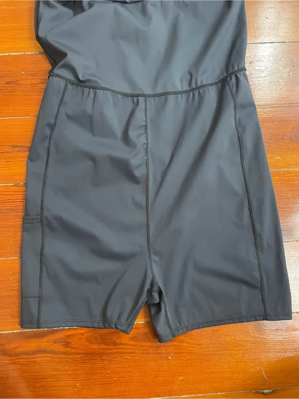 Abercrombie & Fitch Mini Skort Dress Black & White Tennis Athletic Golf Sz LT 🧡🎀 - Image 13