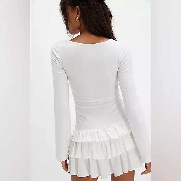Free-EST By Free People Good Feels Ruffle Mini Dress - Image 13