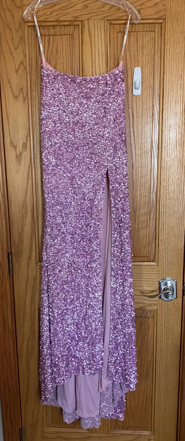 Sherri Hill Pink Two Piece Prom Dress - Image 3