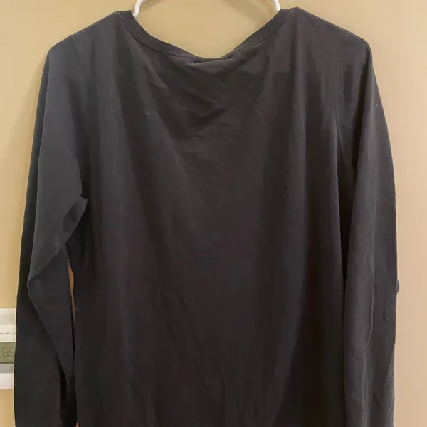 Harley Davidson Motorcycles Logo L/S Shirt Bling Rhinestones Script Black Medium - Image 5