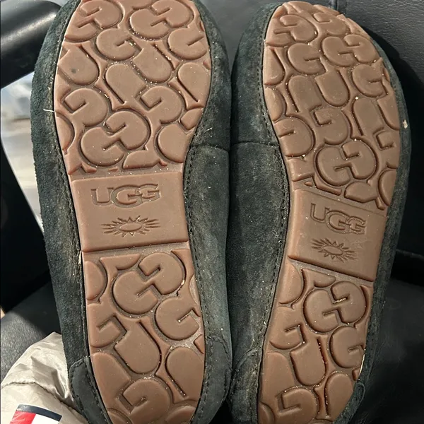 UGG Women's Black Moccasins with Tan Laces - Image 10