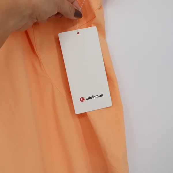 Lululemon Polo Shirt Womens 10 Quick-Drying SS Polo Sunny Coral Button-Down NEW - Image 3
