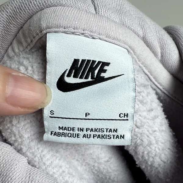 Nike Gray Hoodie Sweatshirt Size S - Image 3