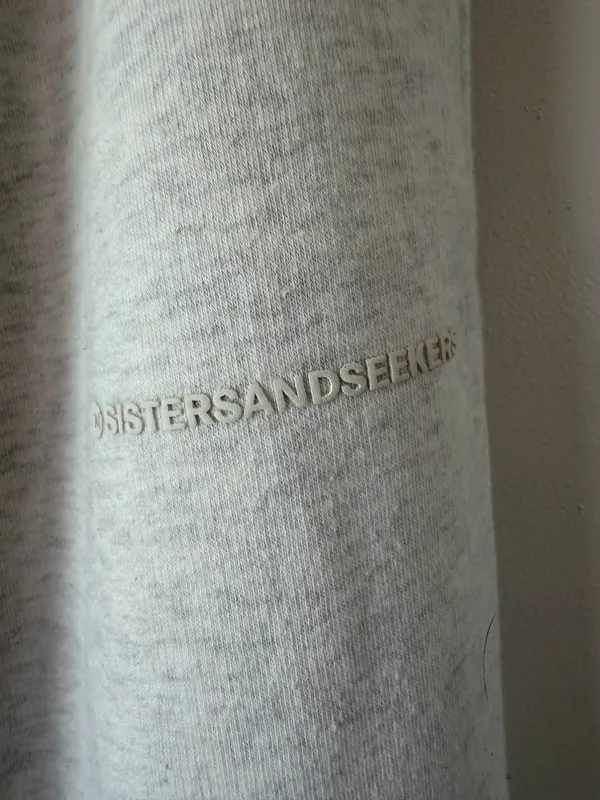 Sisters and Sisters Series Cuffed Sweatpants in Dough Grey Marl - Image 3