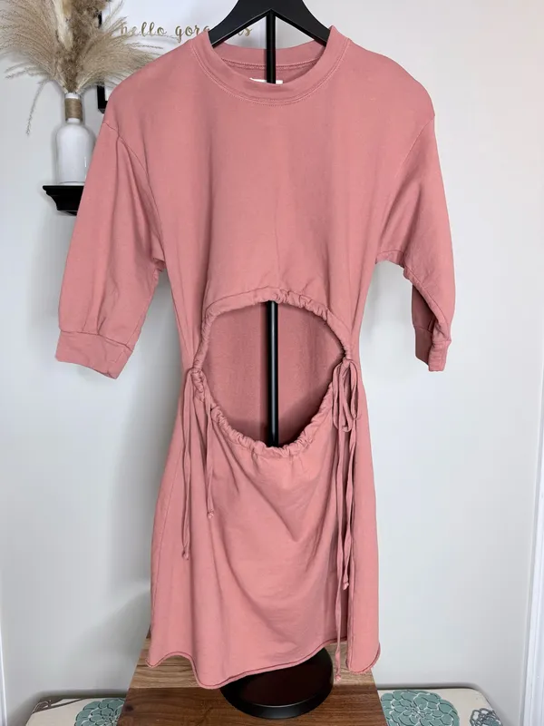 Lovers + Friends Dress Mini Rose Pink Mauve Dusty Small - Image 2