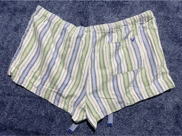 American Eagle Outfitters Women's Low Rise Striped Shorts Medium - Image 3