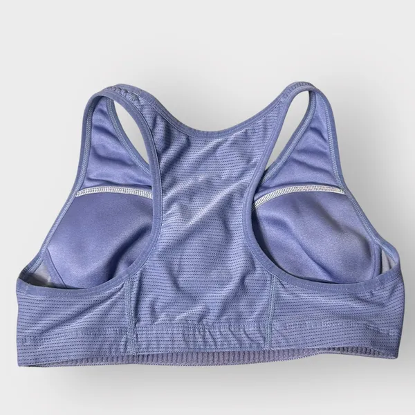 Nike Sports Bra Women M Purple‎ Racerback Mesh Padded Dri-FIT Athletic Support - Image 2