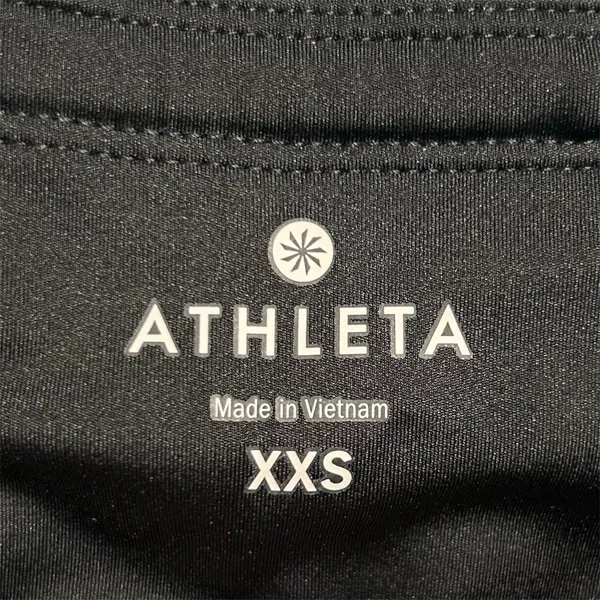 Athleta Sonar Capri Leggings XXS Black White Striped Yoga Running‎ Athletic - Image 7