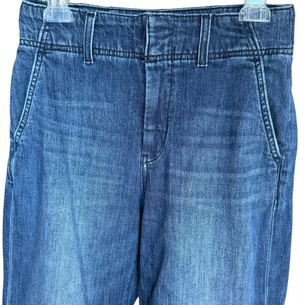 Anthropologie Pilcro High Rise Wide Leg Cuffed Blue Jeans Sz‎ 27 - Image 3