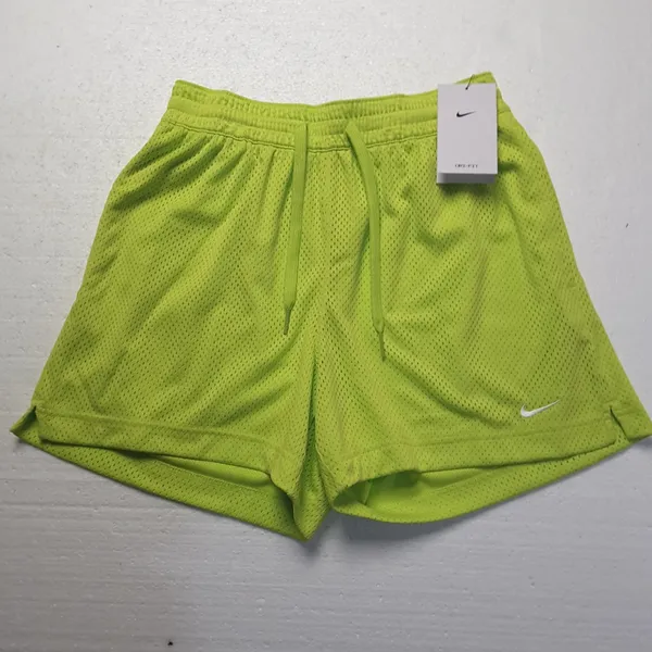 Nike Women's Essential Dri-Fit 4" Mesh Basketball Shorts in Cyber size XS NWT - Image 5