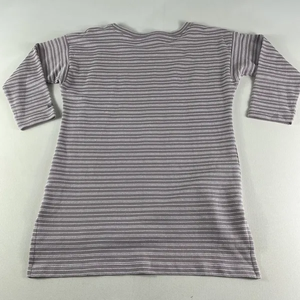 Columbia Top Shirt Women's XS 3/4 Sleeve Purple Textured Stripes Cotton‎ Ladies - Image 6
