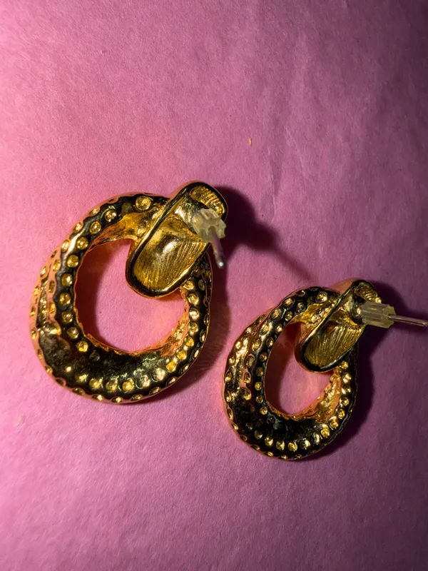 Gold Hoop Earrings - Image 2