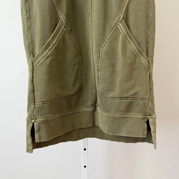 Anthropologie Daily Practice S Green Vest Zip Sleeveless Sweatshirt‎ Pullover Boho - Image 3