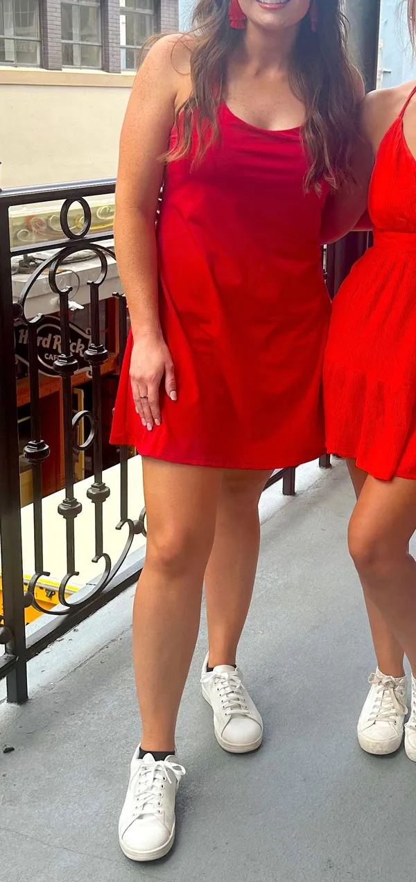 Amazon Red Workout Dress - Image 2