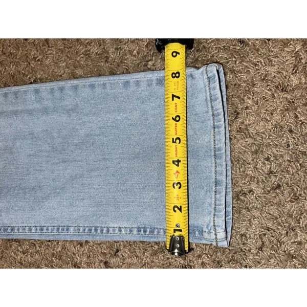 Hollister Men's Blue Light Wash Denim Straight Jeans Stretch 5-Pocket - Image 6