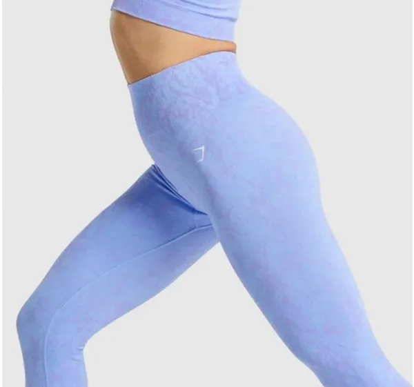 Adapt Light Blue Animal Print Leggings - Image 2