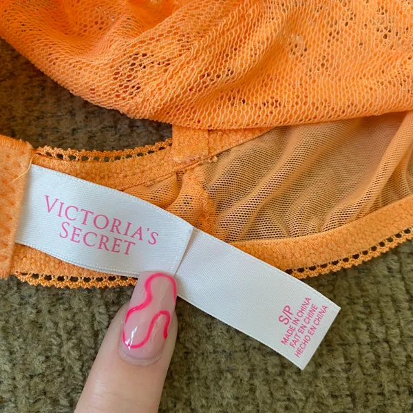 Orange Lace Bralette - Image 2