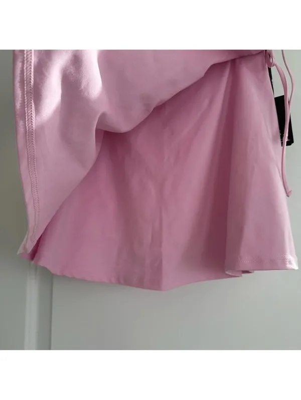 Pacsun PAC 1980 PAC WHISPER Active Leila Wrap Mini Skort Pink NWT Medium - Image 3