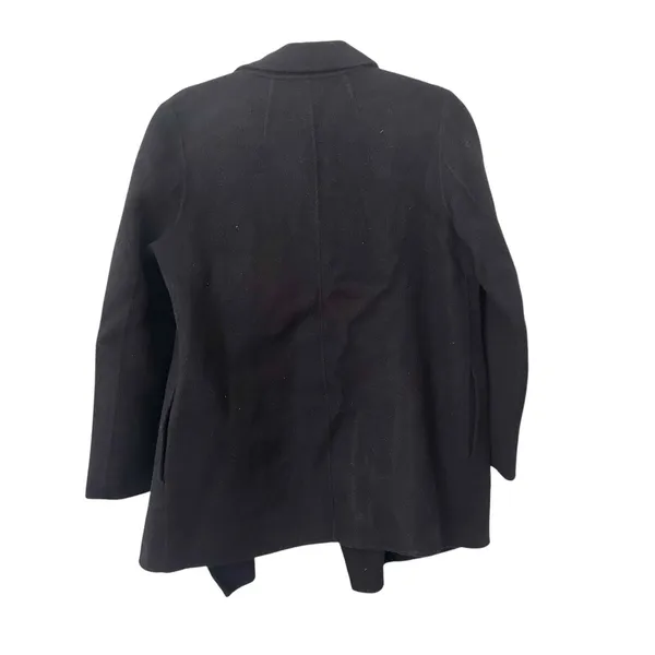 THEORY Sileena Wool Cashmere Open Front‎ Jacket Black Medium - Image 3