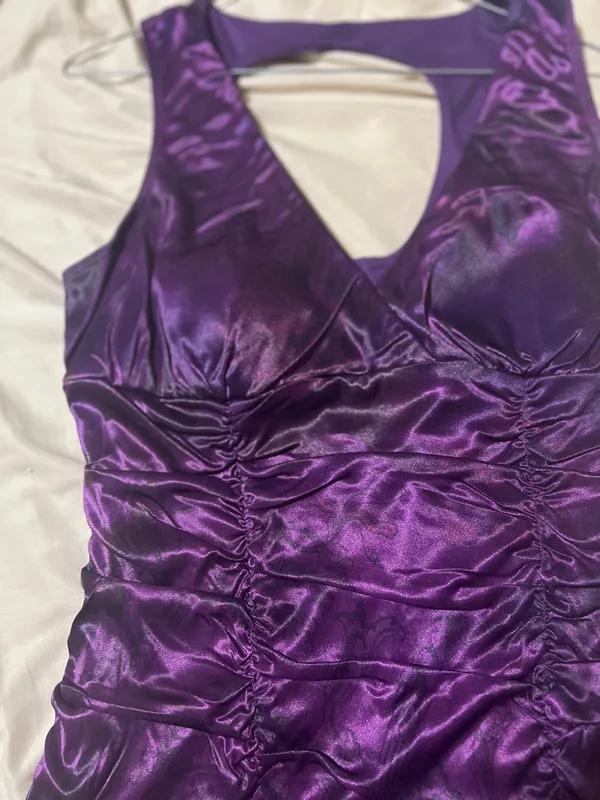 Y2K purple satin top - Image 3