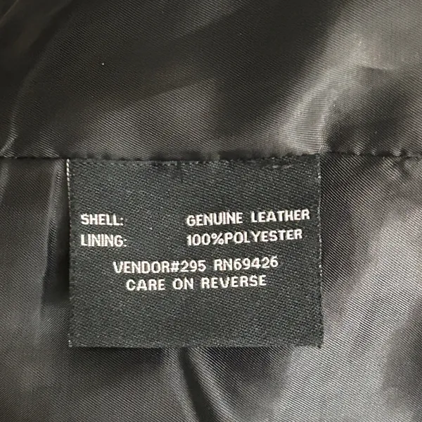 Wilson's Genuine Leather Biker Jacket Womens Medium Black Cafe Racer Moto Bomber - Image 8