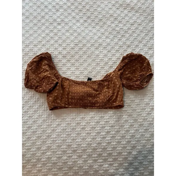 Windsor burnt orange cropped blouse - Image 6