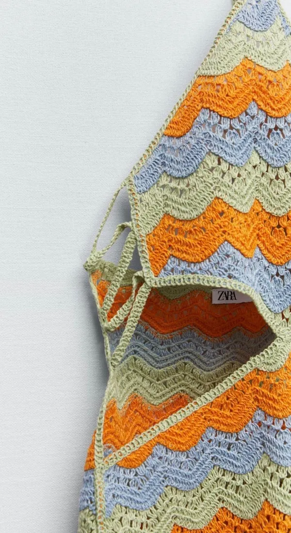 ZARA Cut Out Crotchet Dress - Image 11