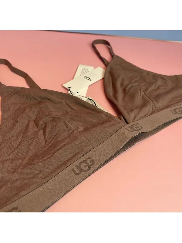 UGG Francis Bralette Taupe Brown Size L NWT Wireless Soft - Image 5