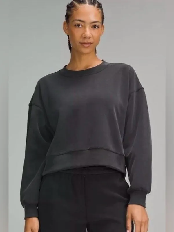 NWT Lululemon Softstreme Oversized Cropped Crew - Image 5