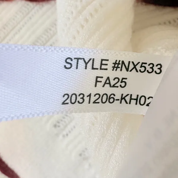 Madewell signature Knit Johnny Collar Sweater Contrast Trim NX533‎ XS - Image 8