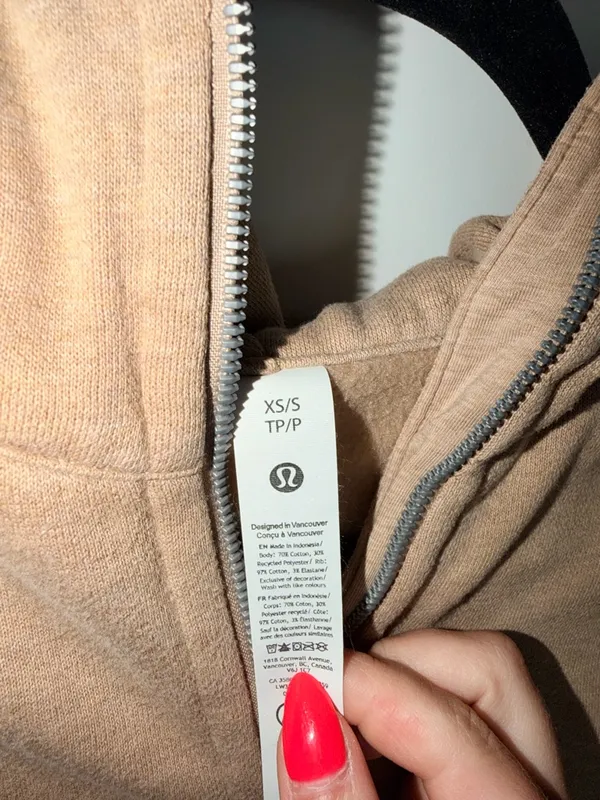 Lululemon Scuba Oversized Half-Zip Hoodie - Heathered Nutmeg - Image 4