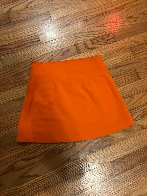 ZARA Orange  Mini Skirt - Image 4