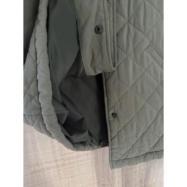 Old Navy Green Quilted Snap Button Lightweight Jacket Women’s Medium - Image 6