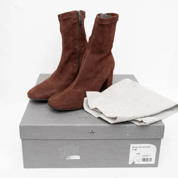 Aquatalia – Briana Stretch Suede‎ Booties - Image 3