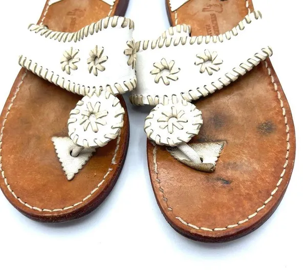 Stephan Bonanno Palm Beach Jack rogers Wide Flat Sandal sz 8 - Image 2