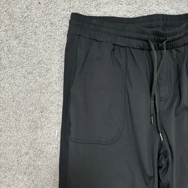 G4Free Women’s Black Drawstring Tapered Golf Jogger Pants - Image 4