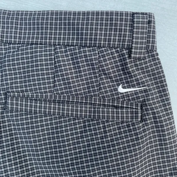 Nike Golf Dri Fit Black Checkered Pants - Image 3