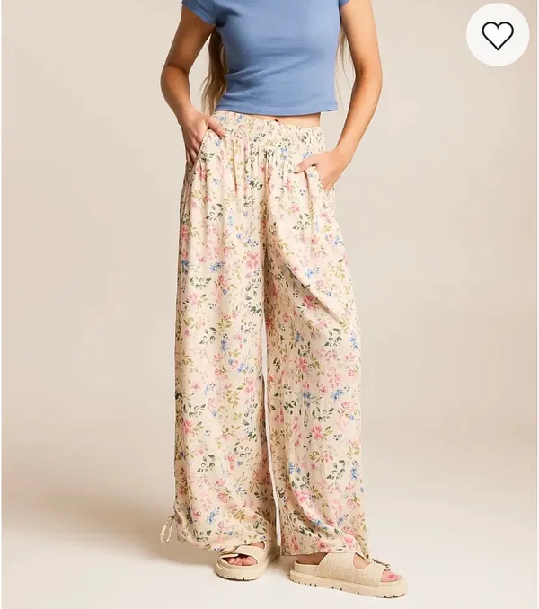 Floral wide leg pants - Image 2