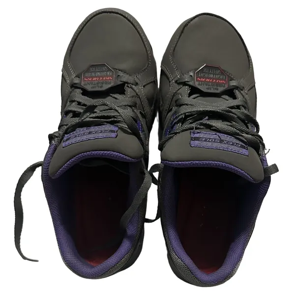 Skechers Women's Work Synergy Sandlot (761) Gray/Purple Size 8‎ 1/2 - Image 3