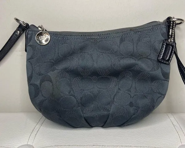 Coach Mini Crossbody Bag with Purple Satin Interior - Image 2