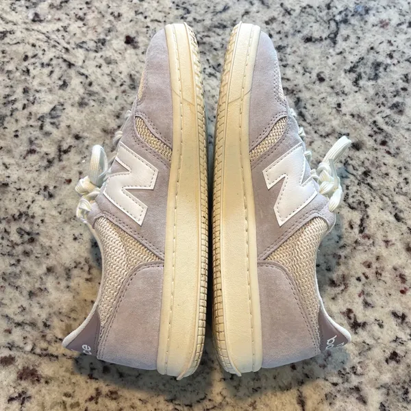 New Balance CT500GC Sneaker Women's 8 Lavender Cream Retro Court Suede Low Top - Image 5