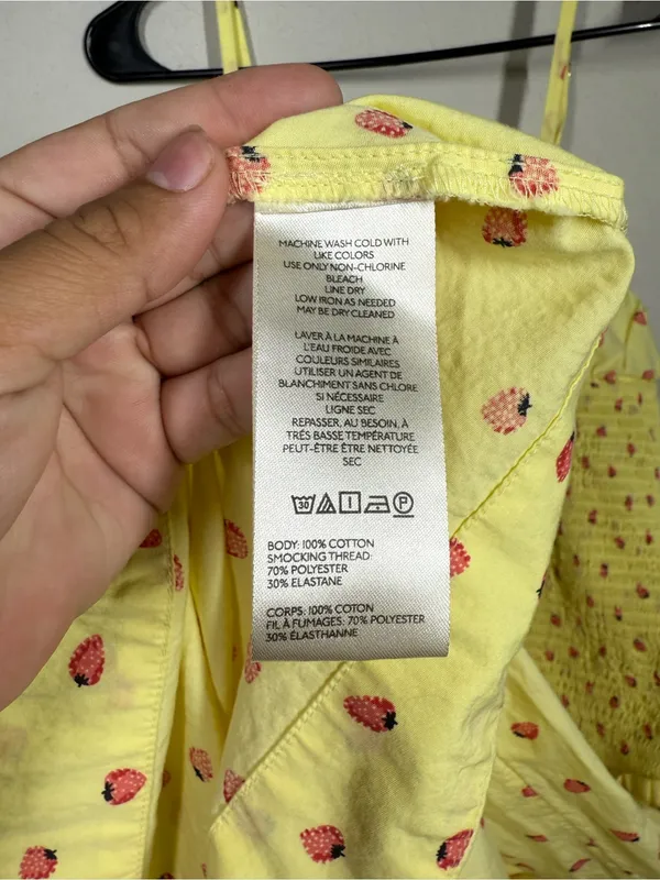 Free People Lavender Daze Strawberry Print Dress Sz Small - Image 8