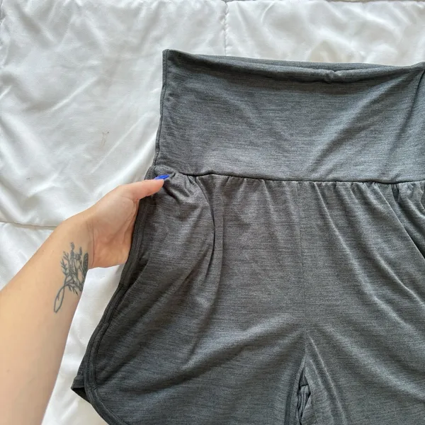 Free People FP Movement Sweat Shorts Womens Gray‎ Activewear Yoga Quiet Luxury - Image 3